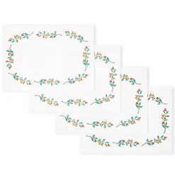 Holly Berry Christmas Placemat Set of 4|Fiesta Factory Direct Online