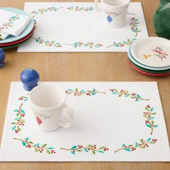 Holly Berry Christmas Placemat Set of 4|Fiesta Factory Direct Online