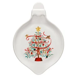 Holly Berry Christmas Tree 8 3/4 Inch Ornament Shaped Plate|Fiesta Factory Direct Clearance
