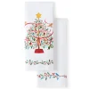 Holly Berry Christmas Tree Kitchen Towel Set|Fiesta Factory Direct Hot