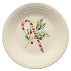Jolly Christmas Candy Cane Classic Rim 9 Inch Luncheon Plate|Fiesta Factory Direct New