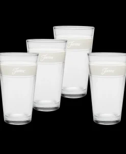 Linen 16 oz. Frame Cooler Glass - Set of 4|Fiesta Factory Direct New