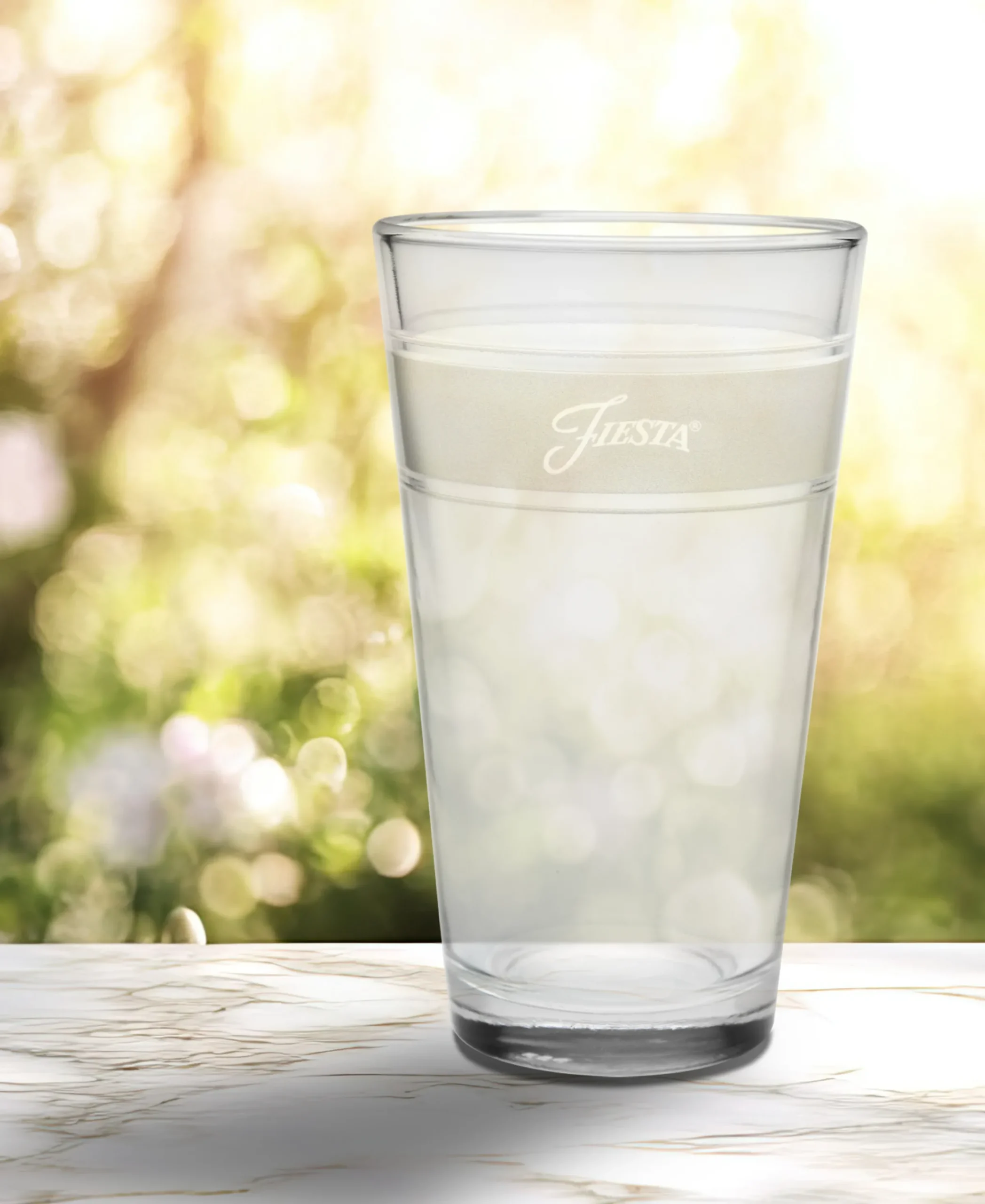 Linen 16 oz. Frame Cooler Glass - Set of 4|Fiesta Factory Direct New