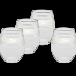 Linen 15 oz. Frame Stemless Glass – Set of 4|Fiesta Factory Direct