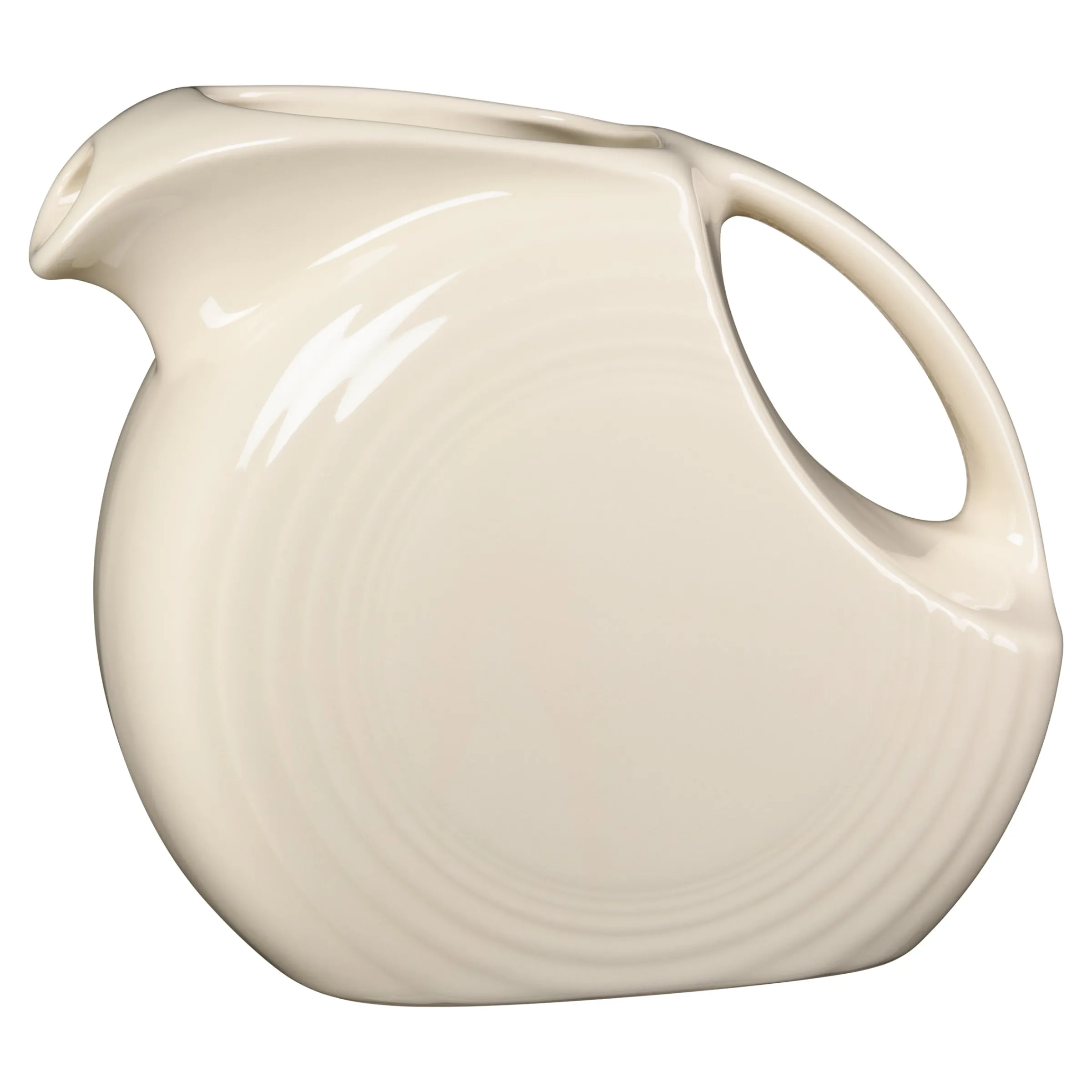 Linen 67 OZ Large Disk Pitcher|Fiesta Factory Direct
