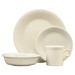 Linen Classic Rim 4-Piece Place Setting, Service for 1|Fiesta Factory Direct Discount