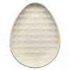 Linen Embossed Egg Shaped Plate 10 Inch|Fiesta Factory Direct Outlet