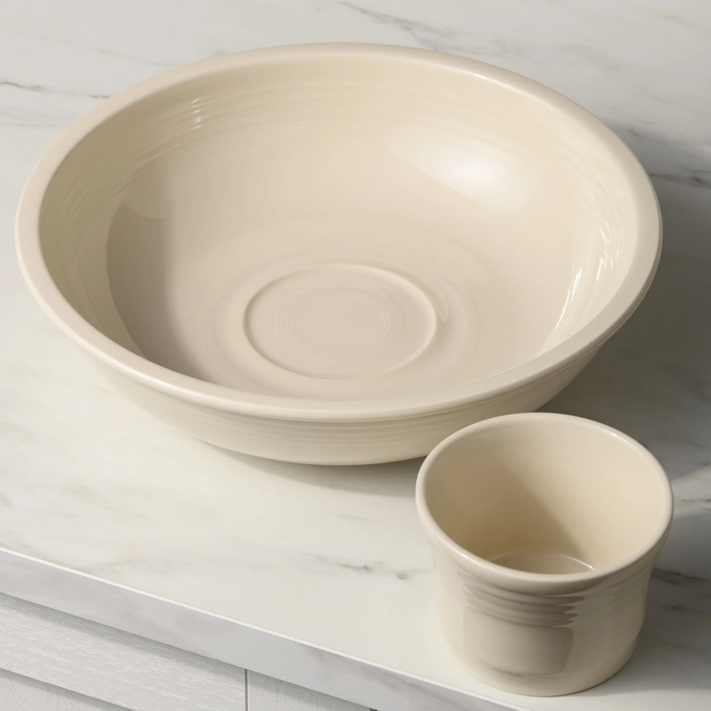 Linen 2-Piece Chip and Dip Set 12 7/8 Inch|Fiesta Factory Direct Clearance