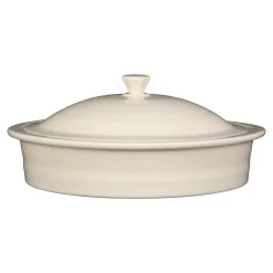 Linen Small 10 Inch Round Covered Casserole 1.4 Quart|Fiesta Factory Direct Clearance