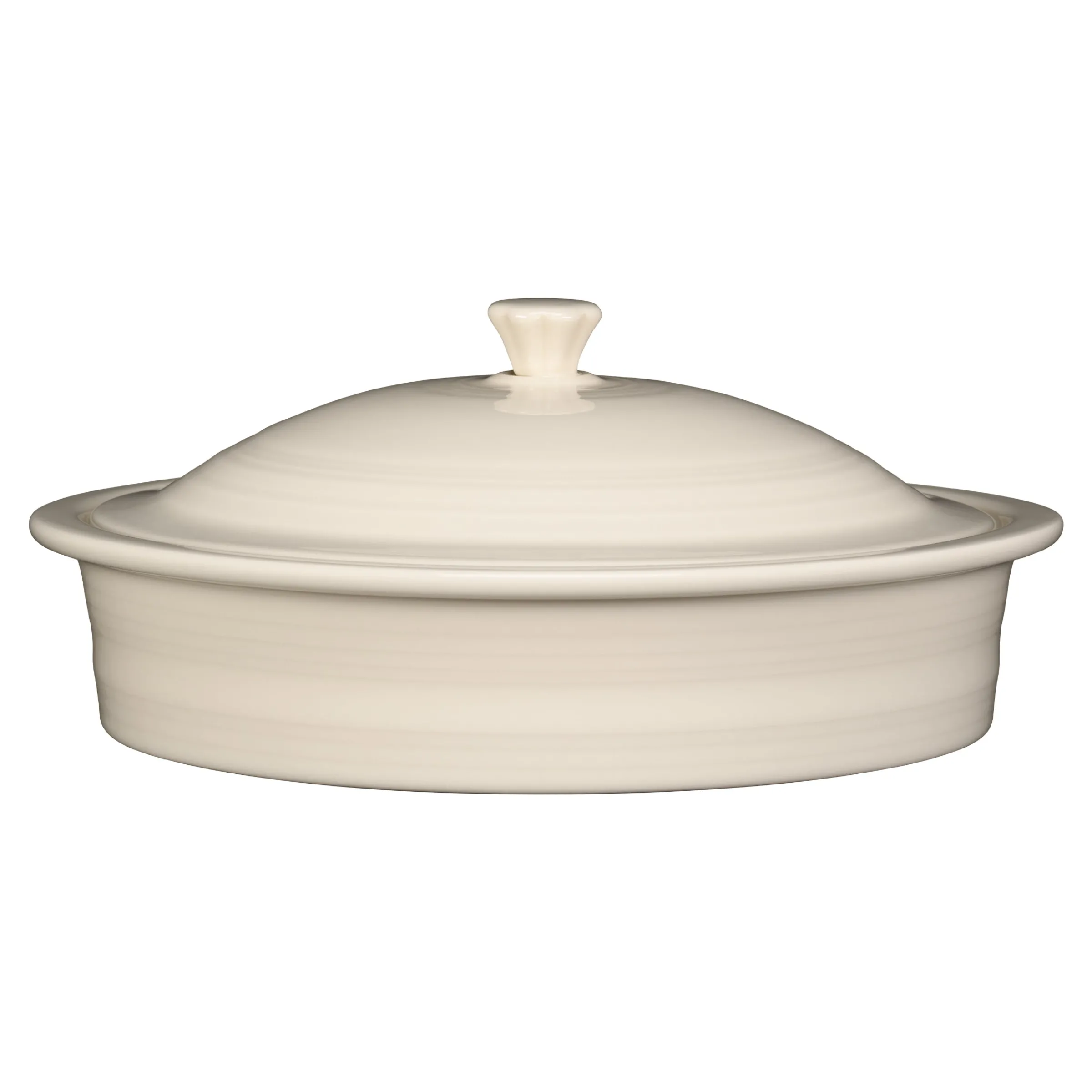 Linen Small 10 Inch Round Covered Casserole 1.4 Quart|Fiesta Factory Direct Clearance