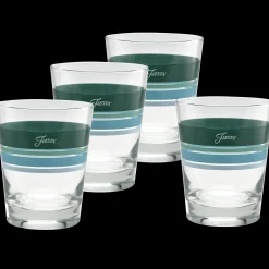 Mixed Aegean 15 oz. Edgeline Tapered Double Old Fashion - Set of 4|Fiesta Factory Direct Hot