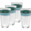 Mixed Aegean 16 oz. Edgeline Cooler Glass - Set of 4|Fiesta Factory Direct Discount