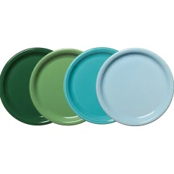 Mixed Aegean Bistro Coupe 10 1/2 Inch Dinner Plate, Set of 4|Fiesta Factory Direct Best