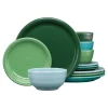 Mixed Aegean Bistro Coupe 12-Piece Dinnerware Set, Service for 4|Fiesta Factory Direct Outlet
