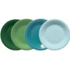 Mixed Aegean Classic Rim 10 1/2 Inch Dinner Plate, Set of 4|Fiesta Factory Direct New