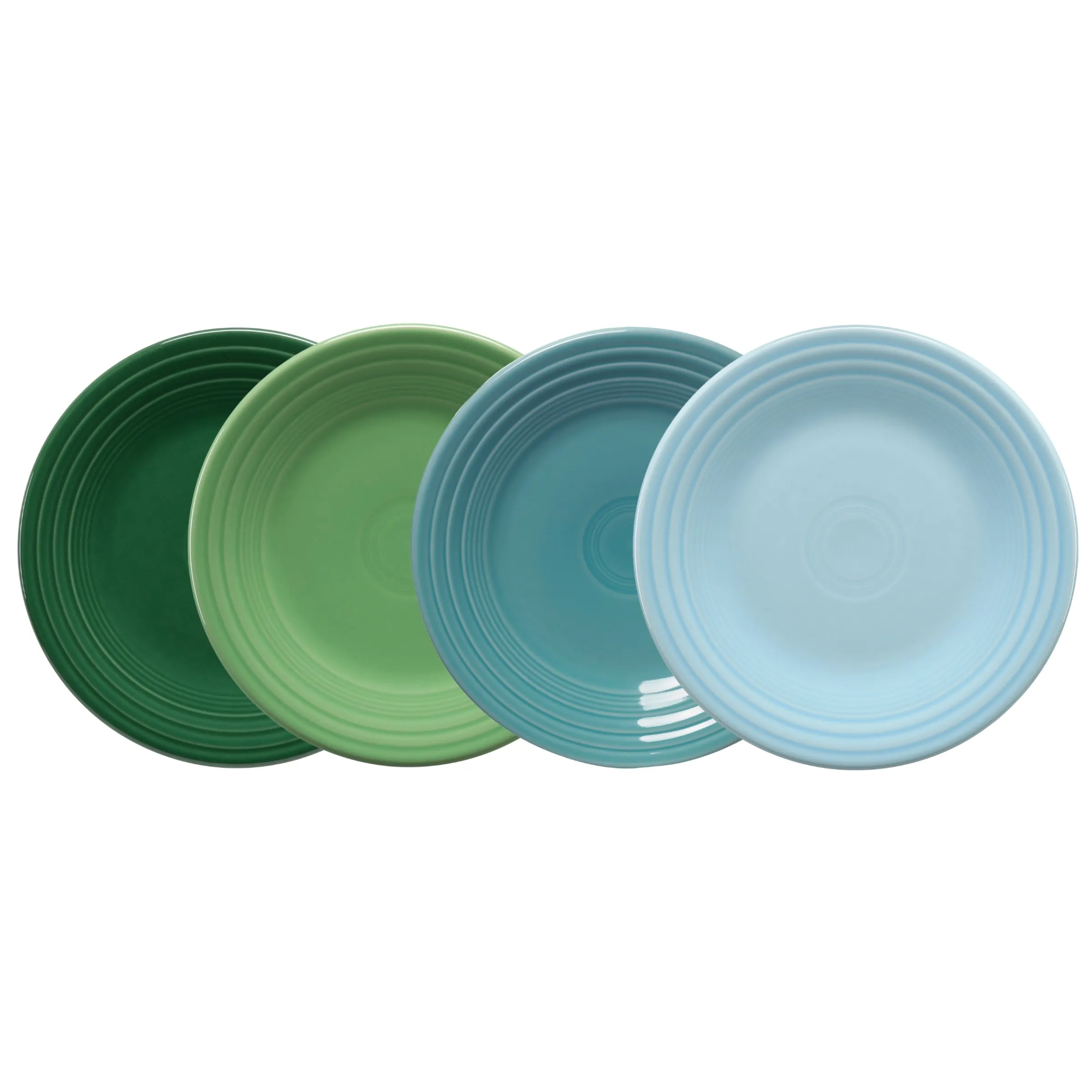 Mixed Aegean Classic Rim 9 Inch Luncheon Plate, Set of 4|Fiesta Factory Direct Outlet