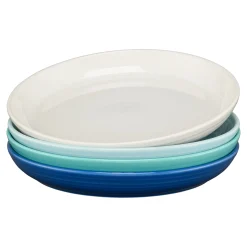 Mixed Coastal Blues Coupe 10 3/8 Inch Dinner Bowl 40 OZ, Set of 4|Fiesta Factory Direct Best