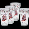 Nutcracker The Ballerina 16 oz. Cooler Glass - Set of 4|Fiesta Factory Direct New