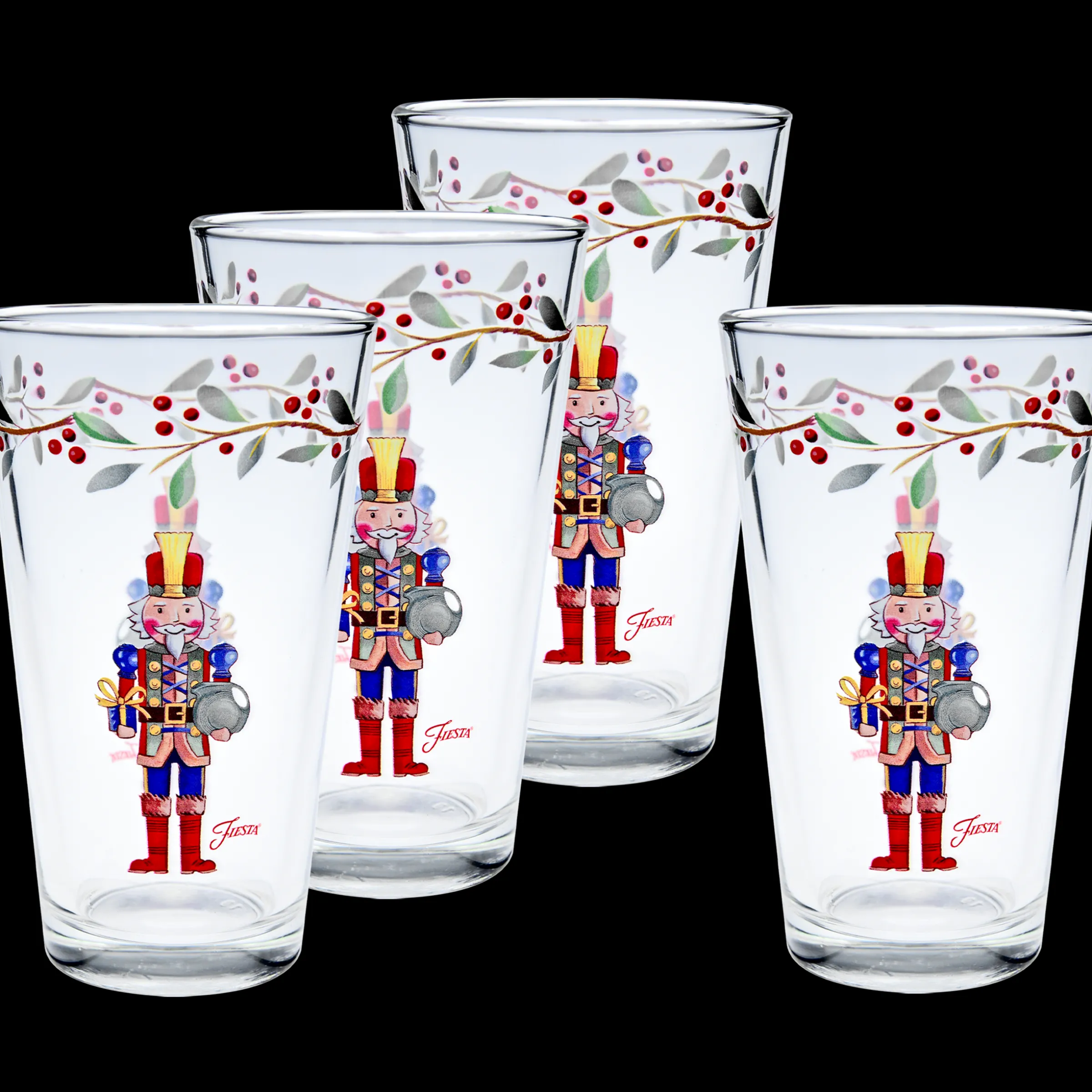 Nutcracker The Giver 16 oz. Cooler Glass - Set of 4|Fiesta Factory Direct Discount