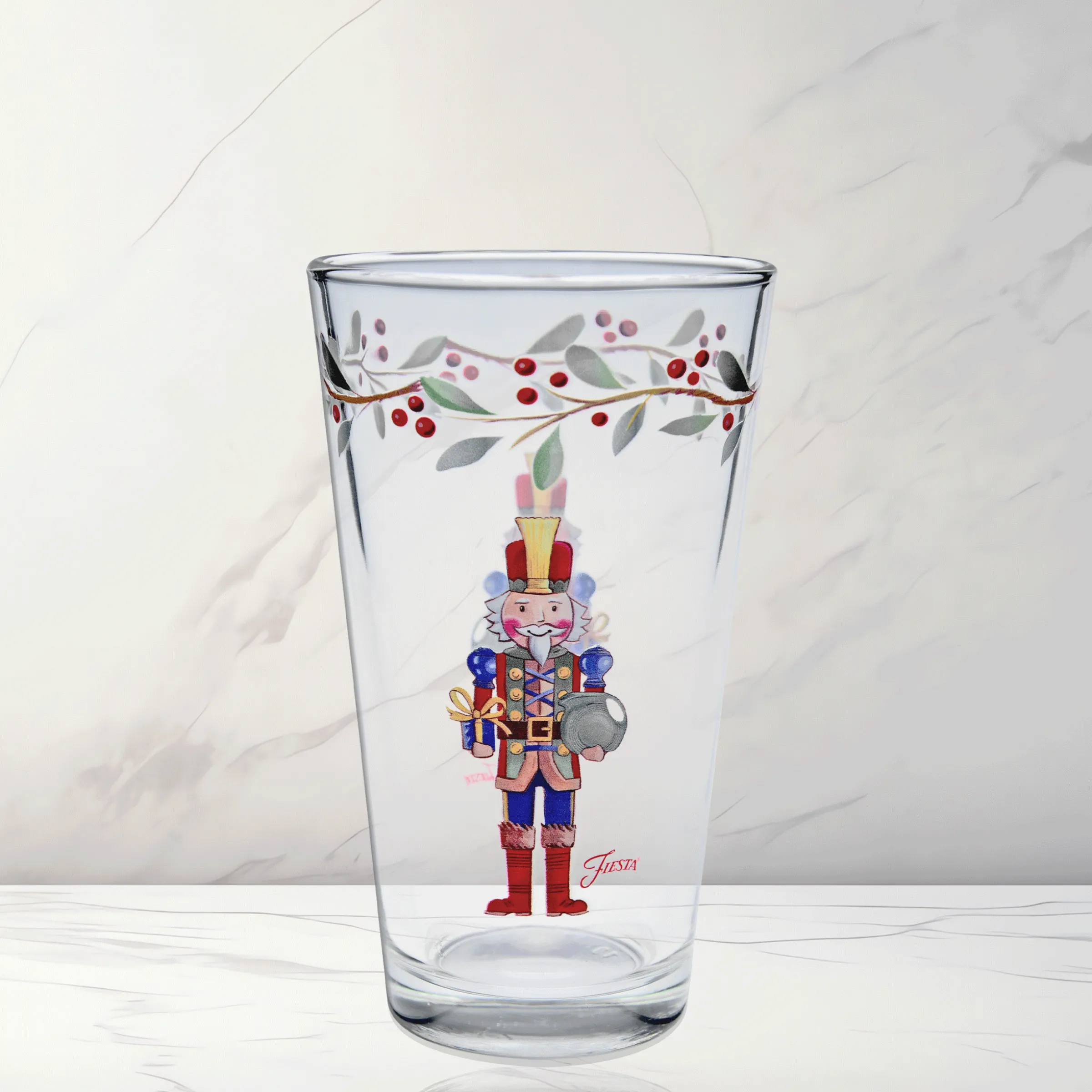 Nutcracker The Giver 16 oz. Cooler Glass - Set of 4|Fiesta Factory Direct Discount