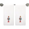 Nutcracker The Giver Embroidered Hand Towel Set of 2|Fiesta Factory Direct Hot