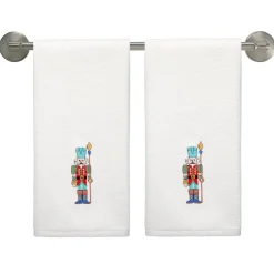 Nutcracker The Guardian Embroidered Hand Towel Set of 2|Fiesta Factory Direct Best