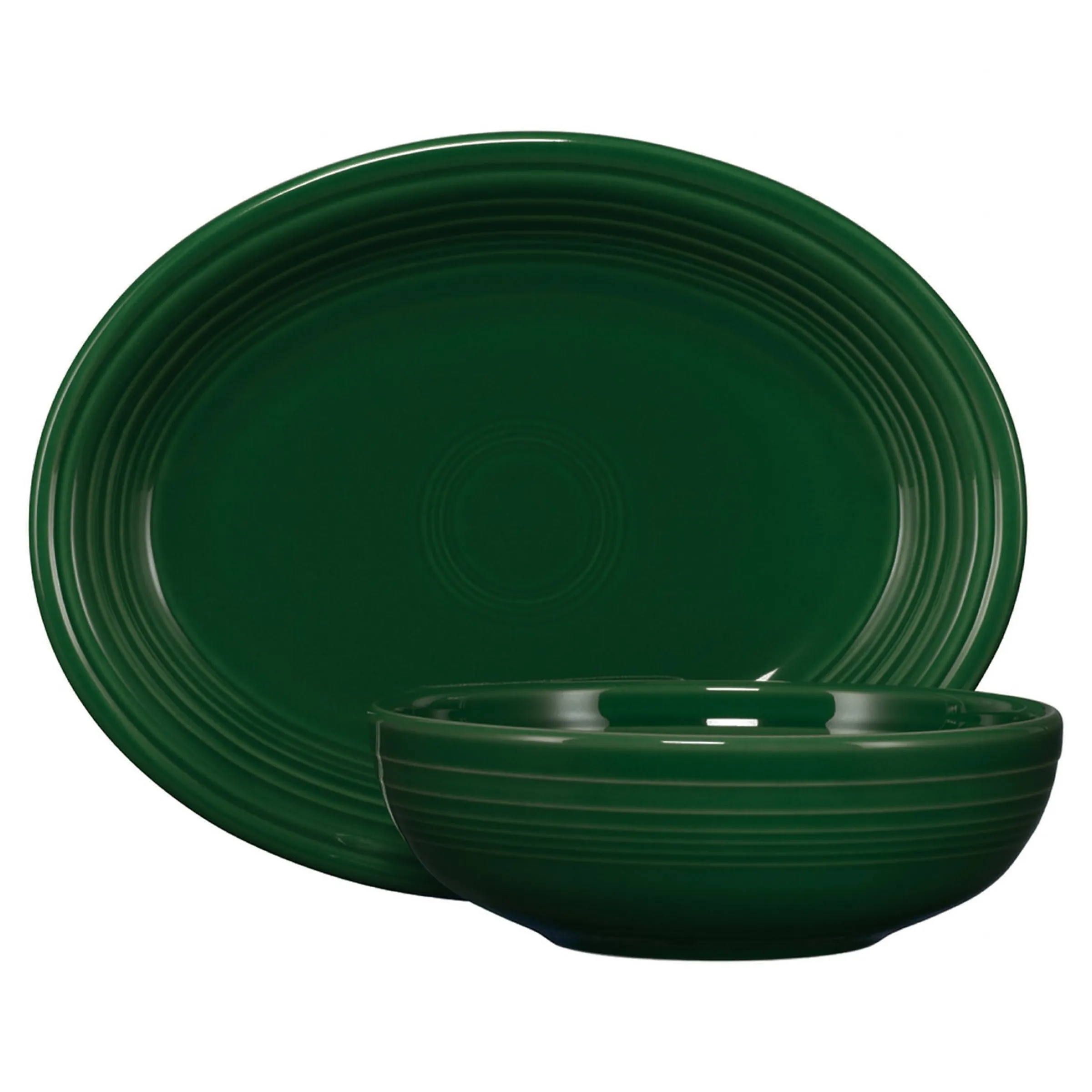 2-Piece Serve Set 11 5/8 Inch Oval Platter & 38 OZ Bistro Bowl|Fiesta Factory Direct Clearance