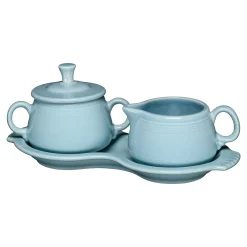 4-Piece Sugar Bowl and Creamer Set with Tray|Fiesta Factory Direct Clearance