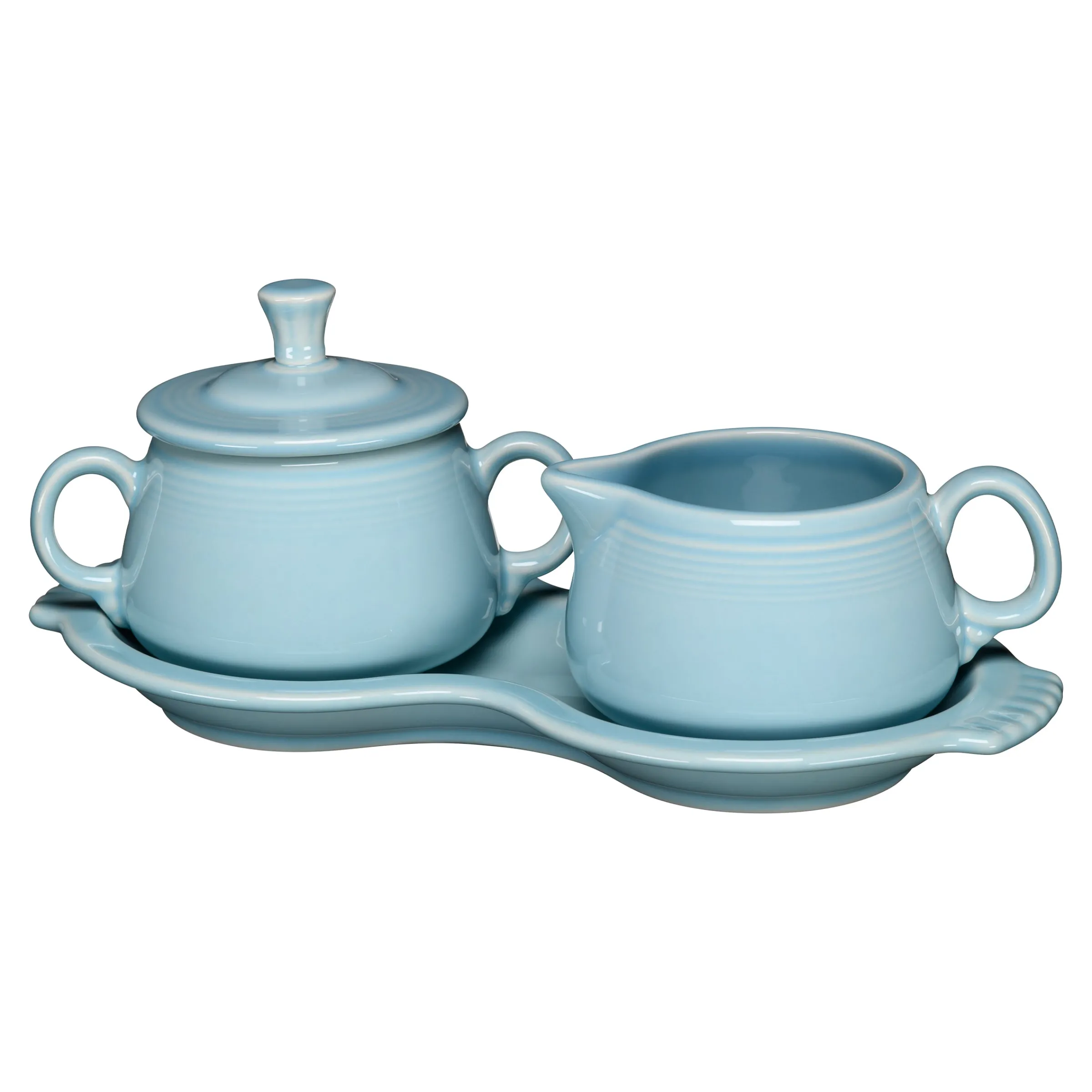 4-Piece Sugar Bowl and Creamer Set with Tray|Fiesta Factory Direct Clearance