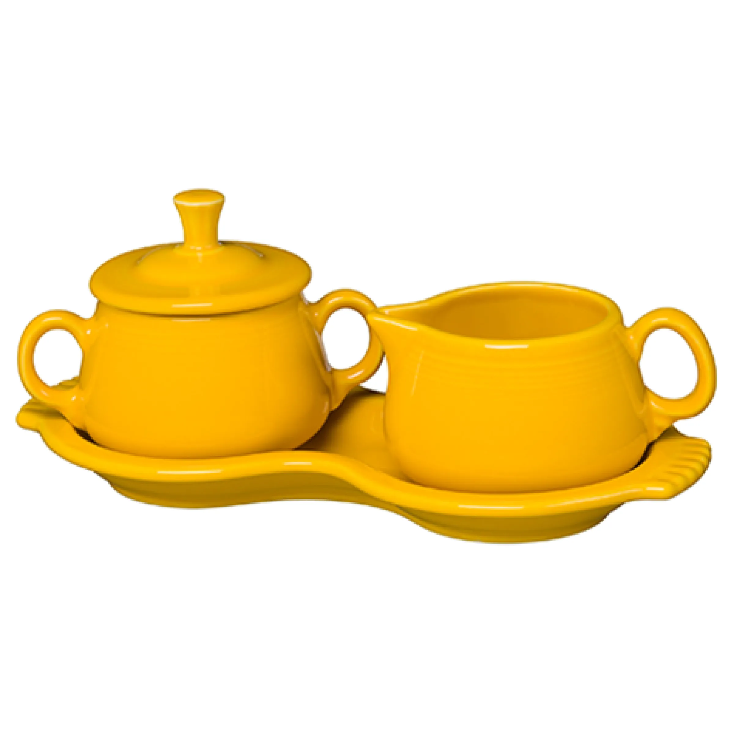 4-Piece Sugar Bowl and Creamer Set with Tray|Fiesta Factory Direct Clearance
