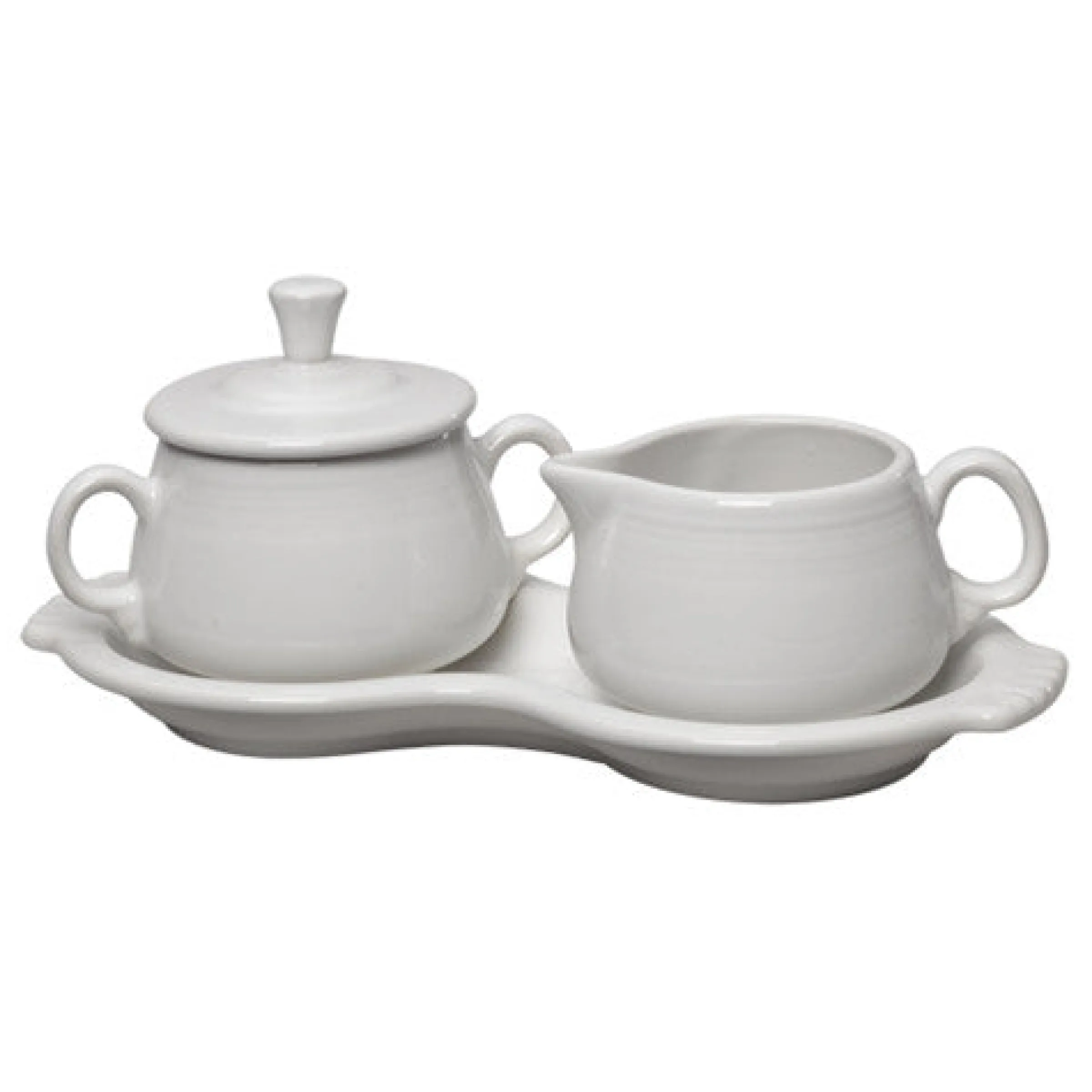 4-Piece Sugar Bowl and Creamer Set with Tray|Fiesta Factory Direct Clearance