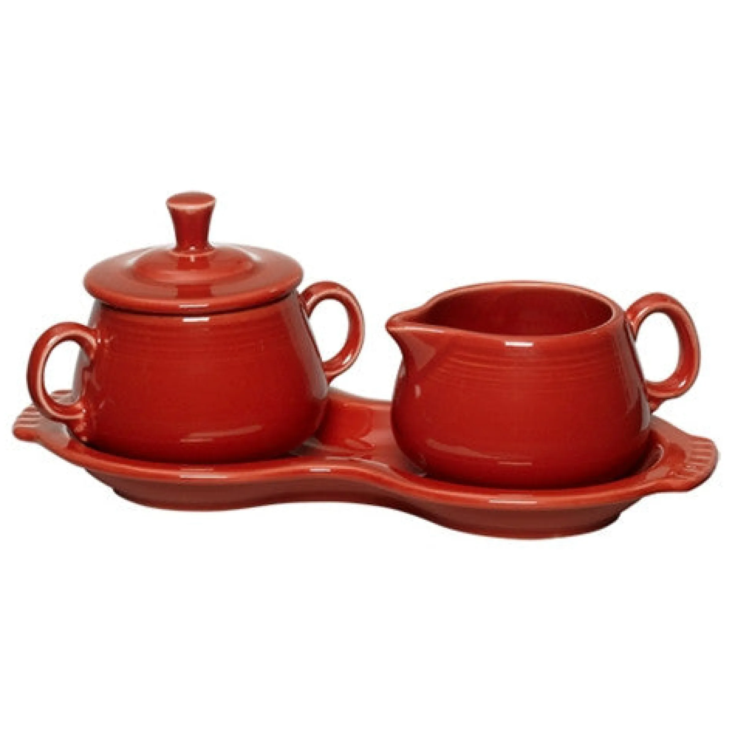 4-Piece Sugar Bowl and Creamer Set with Tray|Fiesta Factory Direct Clearance