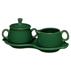 4-Piece Sugar Bowl and Creamer Set with Tray|Fiesta Factory Direct Clearance