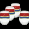 Retired 15 oz. Fiesta® Edgeline Stemless Wine Bright – Set of 4|Fiesta Factory Direct