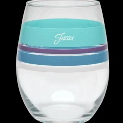 Retired 15 oz. Fiesta® Edgeline Stemless Wine Coastal – Set of 4|Fiesta Factory Direct Outlet