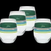 Retired 15 oz. Fiesta® Edgeline Stemless Wine Tropical – Set of 4|Fiesta Factory Direct Online