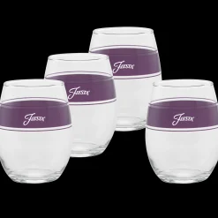 Retired 15 oz. Fiesta® Frame Stemless Wine Mulberry – Set of 4|Fiesta Factory Direct Best