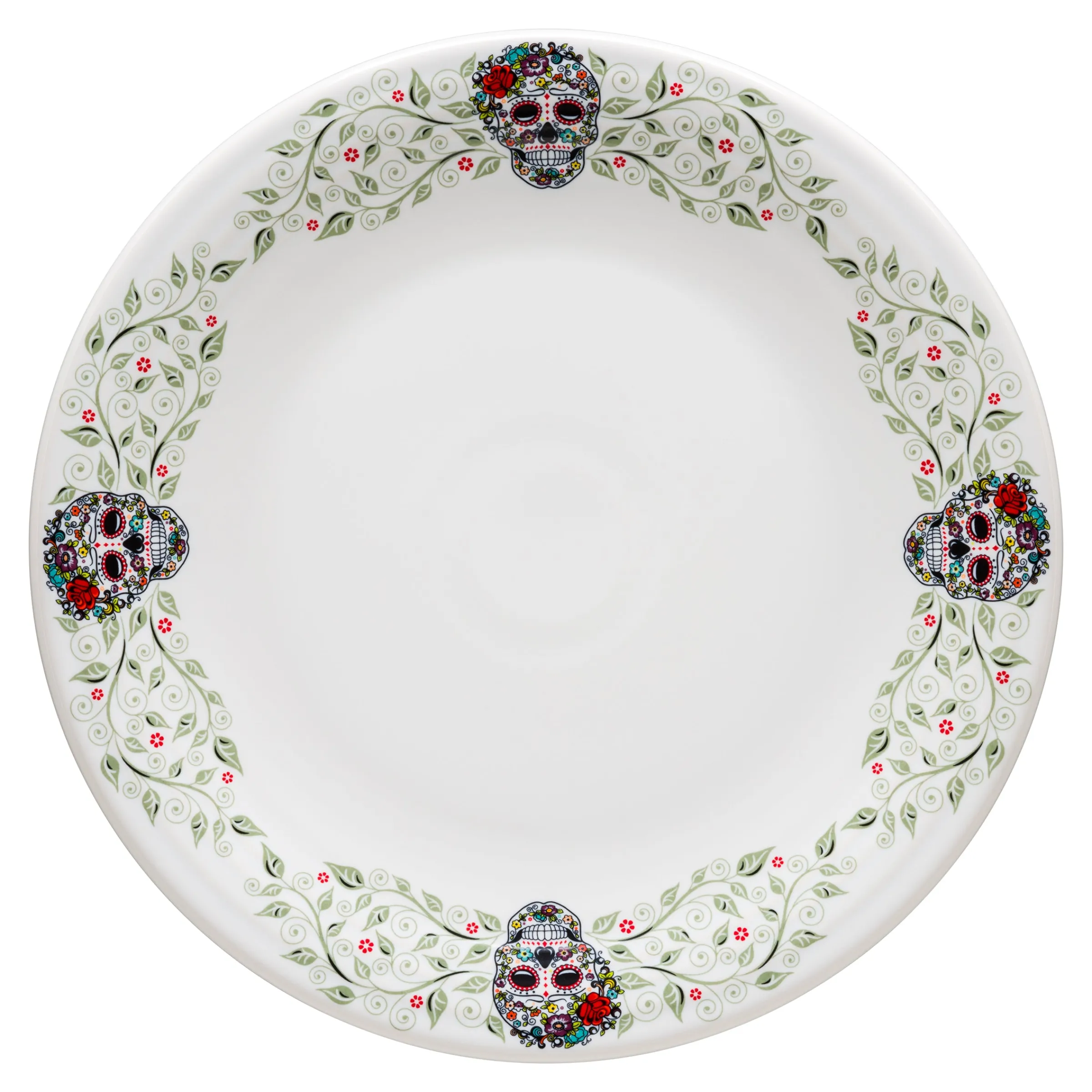Retired Chop Plate SKULL AND VINE Sugar Border|Fiesta Factory Direct Online