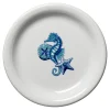 Retired Coastal Seahorse Bistro Coupe 6 1/4 Inch Appetizer Plate|Fiesta Factory Direct Clearance