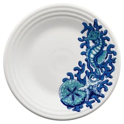 Retired Coastal Seahorse Classic Rim 9 Inch Luncheon Plate|Fiesta Factory Direct Online