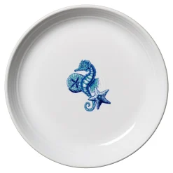 Retired Coastal Seahorse Coupe 8 1/2 Inch Luncheon Bowl 26 OZ|Fiesta Factory Direct Outlet