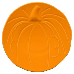 Retired Pumpkin Shaped Plate 8 1/2 Inch|Fiesta Factory Direct Outlet
