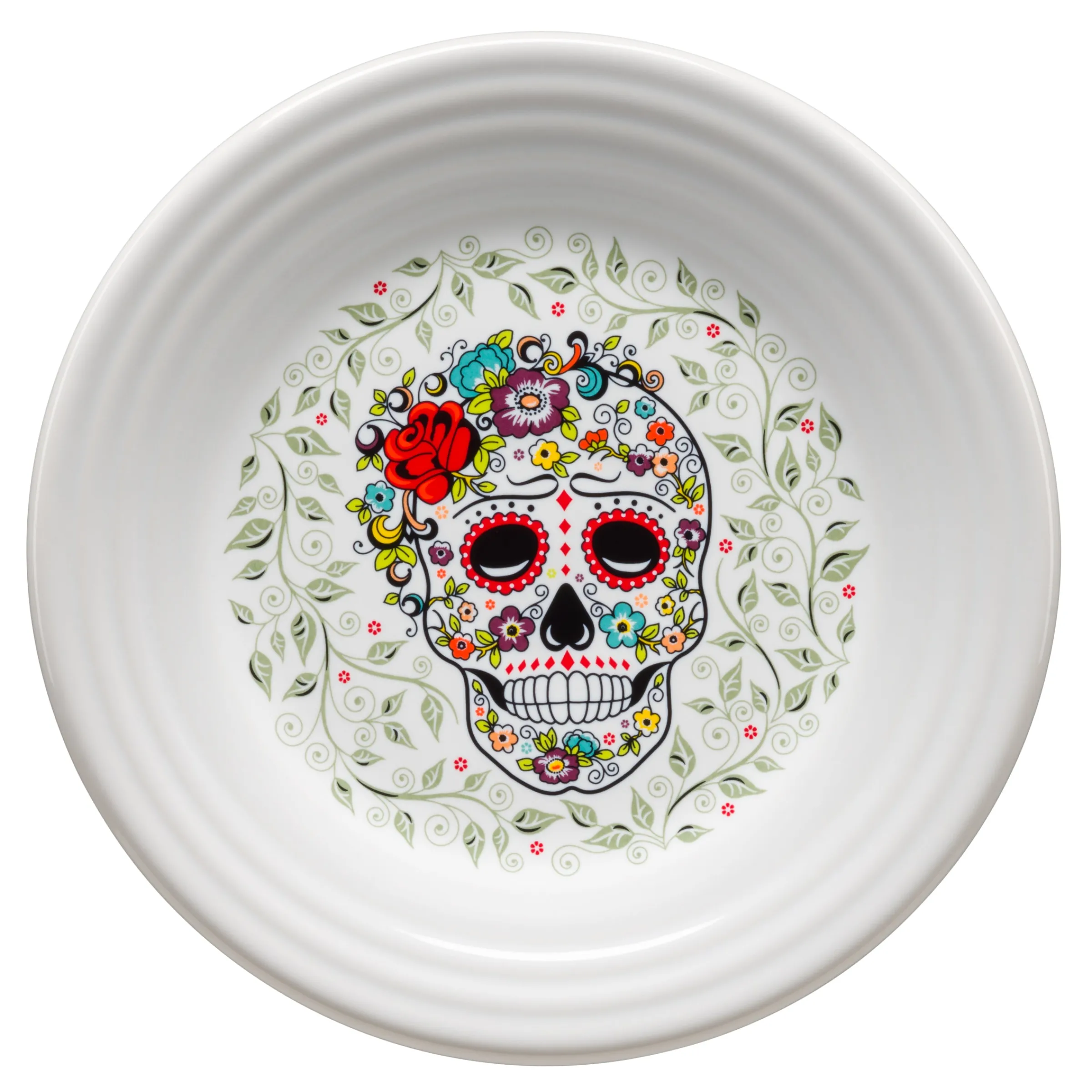 Retired SKULL AND VINE Sugar Classic Rim 9 Inch Luncheon Plate|Fiesta Factory Direct