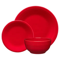 Scarlet Classic Bistro 3-Piece Place Setting, Service for 1|Fiesta Factory Direct