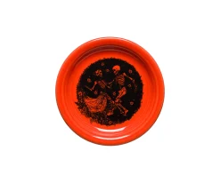 Skeleton Duet Poppy Bistro Coupe 6 1/4 Inch Appetizer Plate|Fiesta Factory Direct Outlet