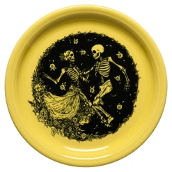 Skeleton Duet Sunflower Bistro Coupe 9 Inch Luncheon Plate|Fiesta Factory Direct Sale