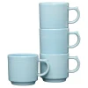 Sky 16 OZ Set of 4 Stackable Mug Set|Fiesta Factory Direct Sale