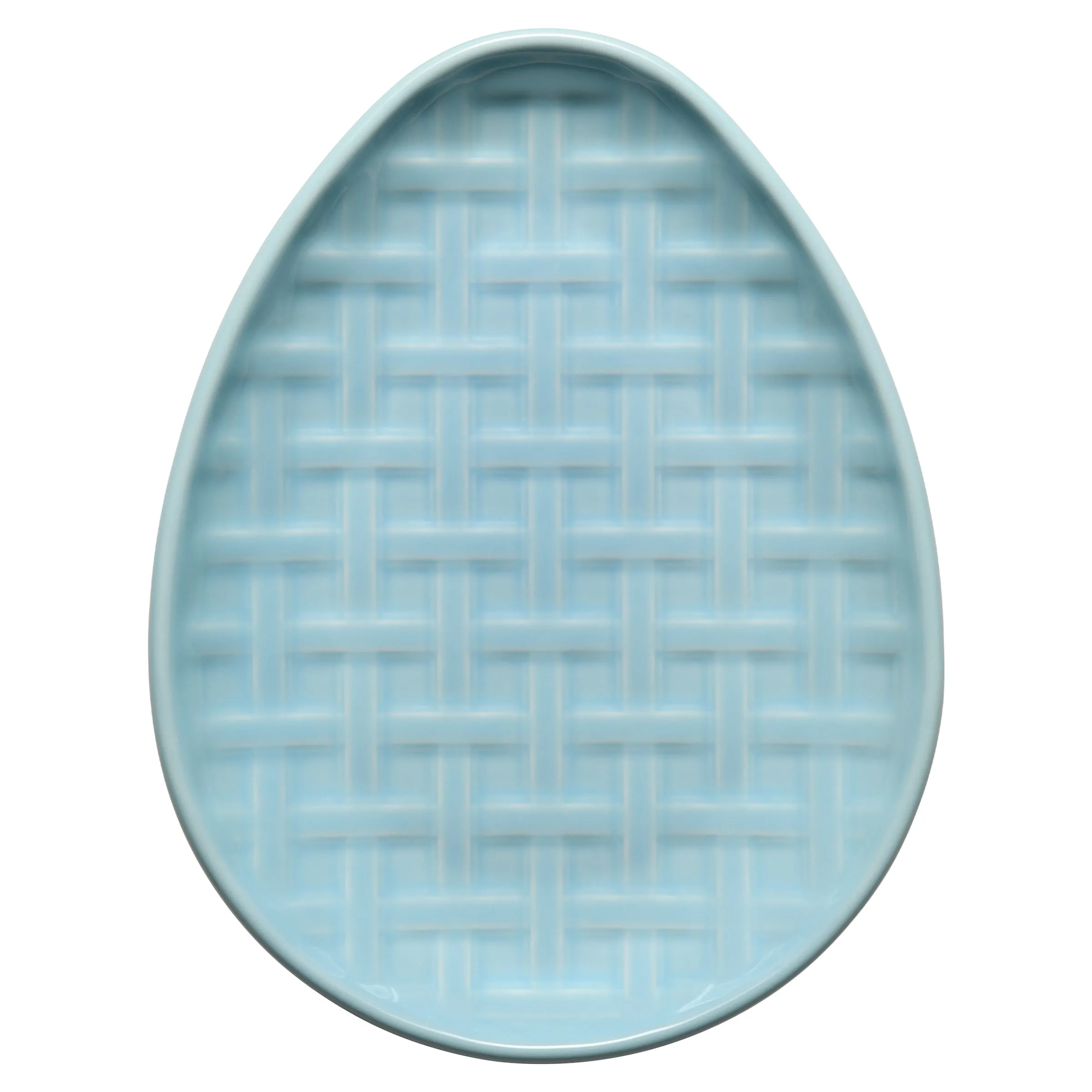 Sky Embossed Egg Shaped Plate 10 Inch|Fiesta Factory Direct Clearance