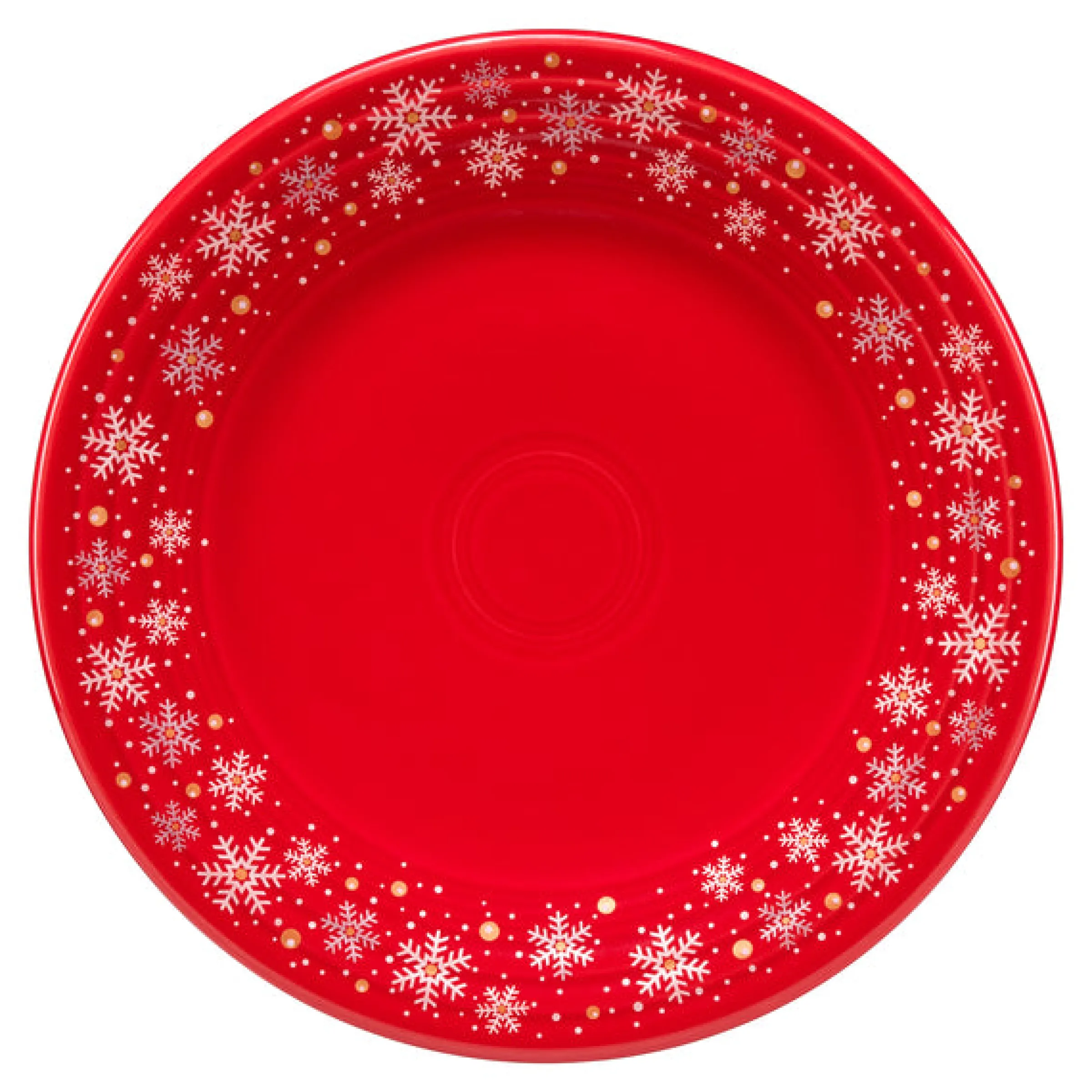 Snowflake Classic Rim 10 1/2 Inch Dinner Plate|Fiesta Factory Direct Hot