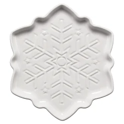 Snowflake Shaped Plate 9 Inch|Fiesta Factory Direct New